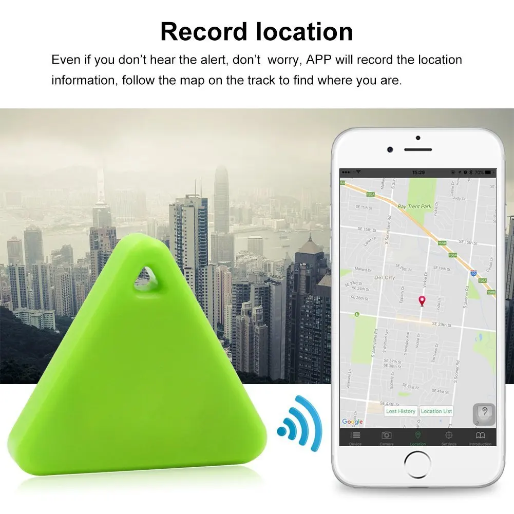 

Portable Mini Bluetooth Tracker GPS Locator Anti-lost Tag Alarm Tracker For Pets Dog Cat Child Car Wallet Pet Products Drop Ship