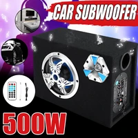 6 inch 500w under seat car subwoofer modified speaker stereo audio bass amplifier subwoofers car audio auto bluetooth speakers