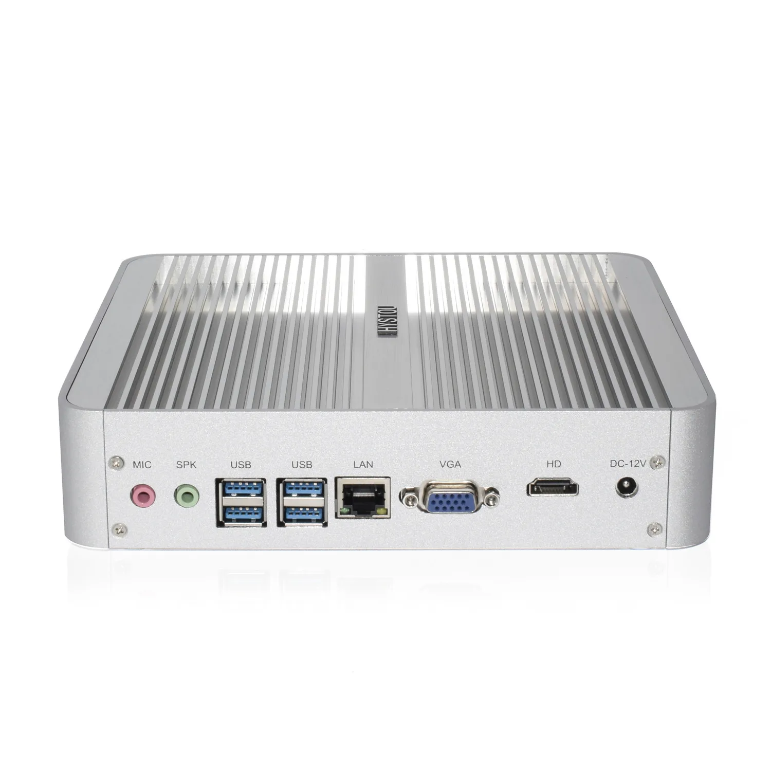 

2021 HYSTOU Mini Pc P03B 8-е поколение HDMI + VGA двойной дисплей DDR4 Безвентиляторный Компьютер с VESA отверстием 4 * USB 3,0 + 2,0