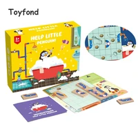 30 challenges children smart penguin bath puzzle board games help lil penguin with solution gam iq training toys for kids gift