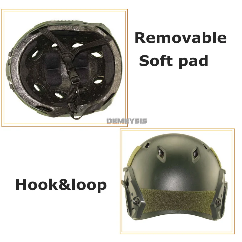Half-covered Tactical Fast Helmet BJ PJ MH Outdoor Hunting Wargame CS Protection Helmets Army Military Airsoft Paintball | Спорт и