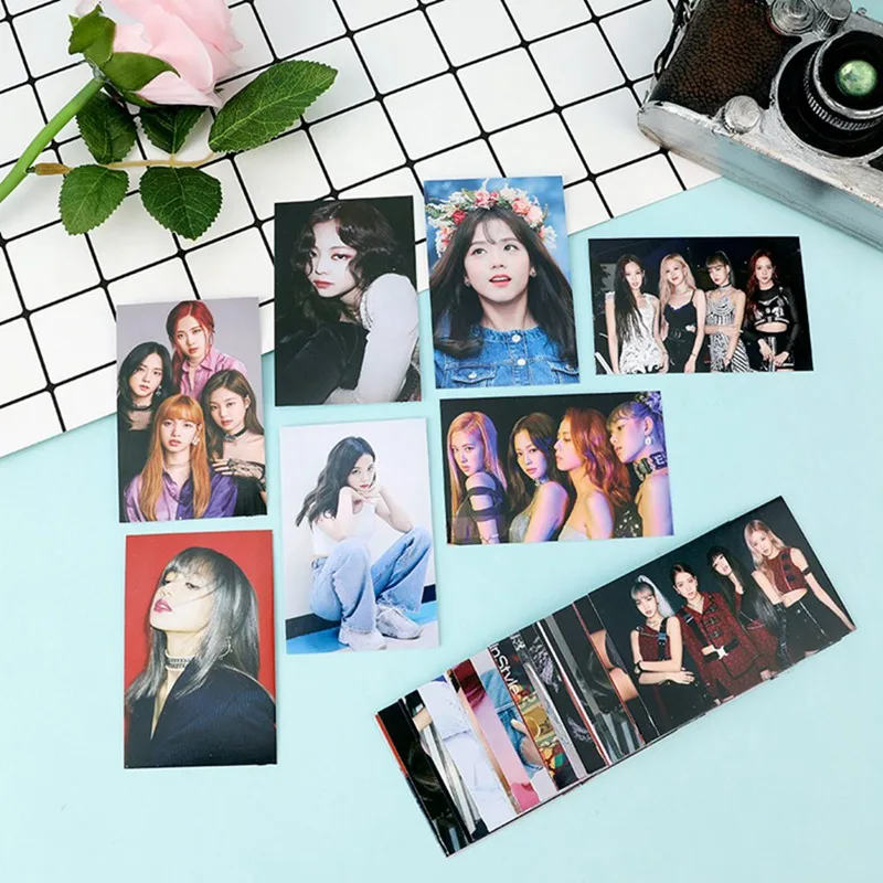 32 шт./компл. blackblackpink альбом самодельная бумага Lomo карта фото карта HD Фотокарта