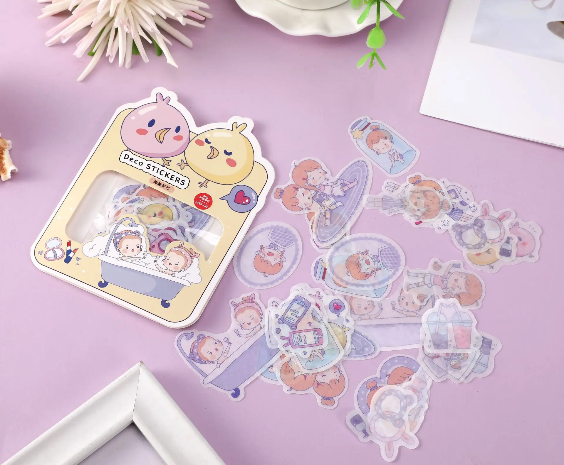 Японские бумажные наклейки 40 шт./упак. декоративные канцелярские скрапбукинг