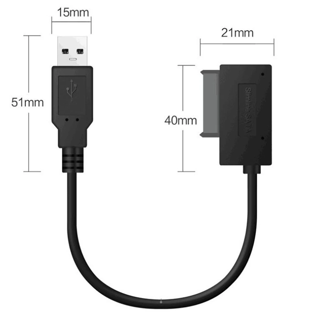 Адаптер SATA 13 Pin конвертер на USB 2 0 Кабель-адаптер Sata для ПК 6P 7P CD DVD Rom ноутбука |