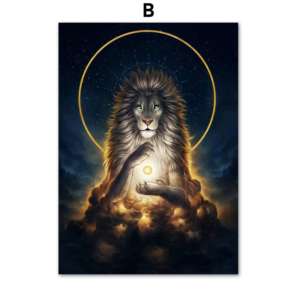 

Abstract Animal Lion Owl Wolf Printed 11CT Cross-Stitch Embroidery Complete Kit DMC Threads Hobby Craft Handicraft