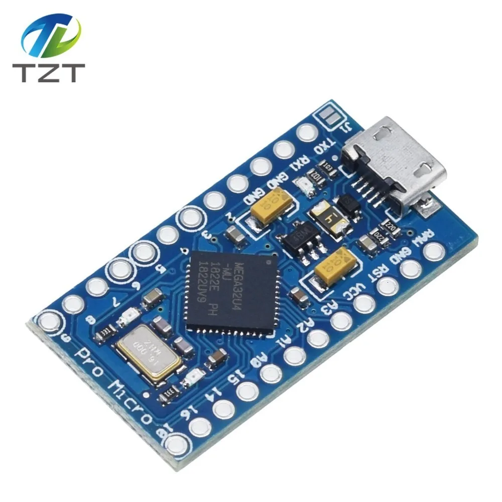 Завеса Pro Micro ATmega32U4 5V 16 МГц заменить ATmega328 для arduino Pro Mini с 2 Row штыревые для Leonardo Mini Usb Интерфейс