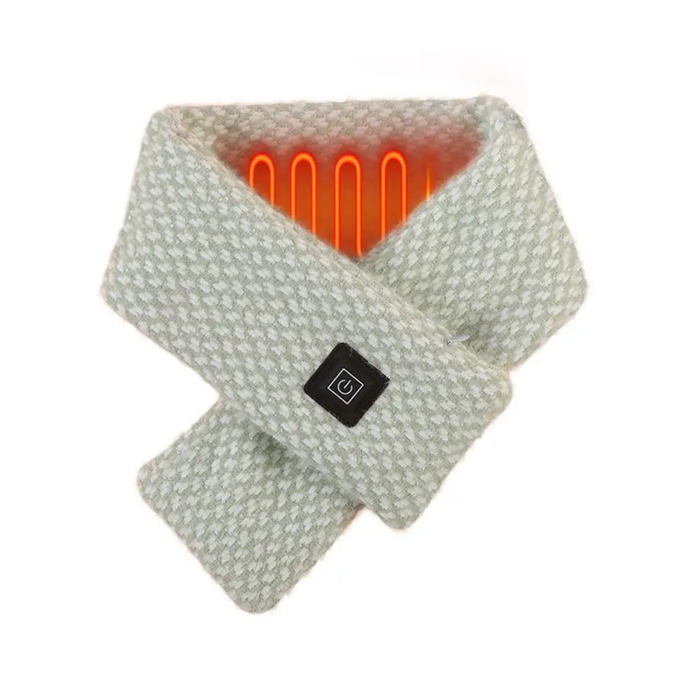 

Heated Scarf 3 Modes Adjustable Heating Scarf USB Rechargeable Heating Pad Comfortable Cotton Neck Warmer For Women Men Neck