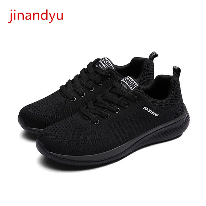 

Mesh Breathable Sneakers Leisure Sports Shoes for Male Classic Fashion Casual Shoes Mens Light Sneakers Lace-up Black Shoes