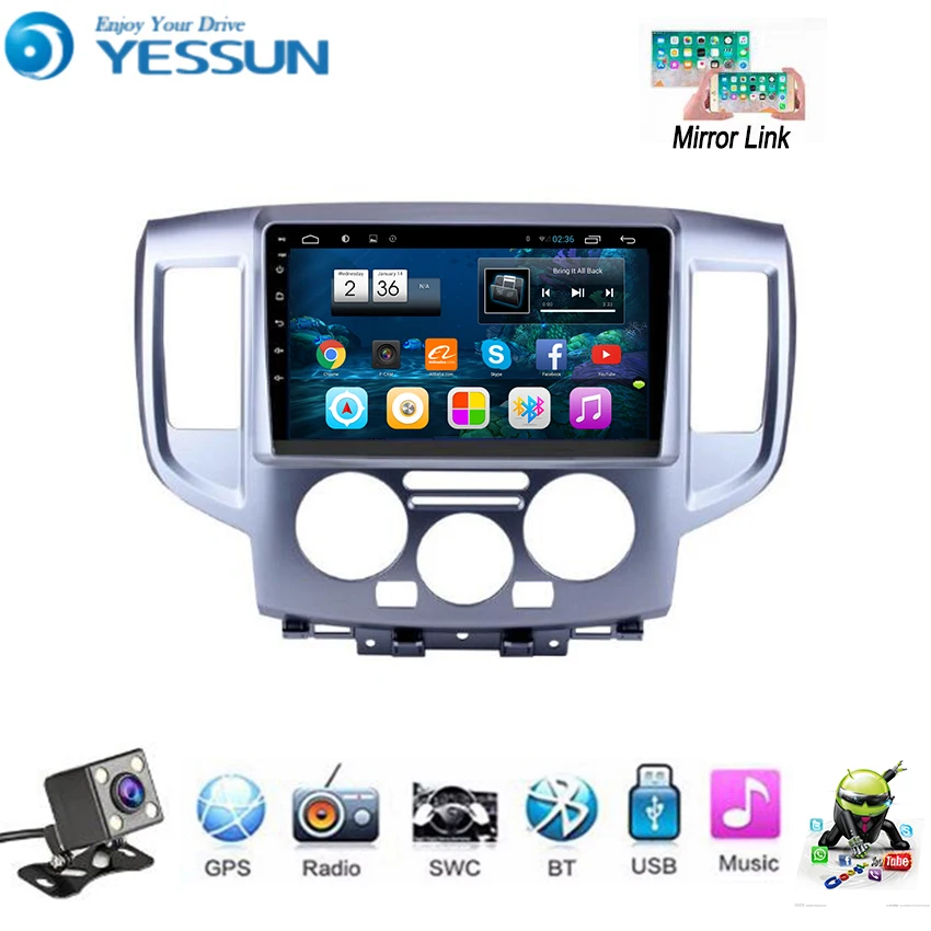 YESSUN для Nissan NV200 2014 ~ 2018 автомобильный Android мультимедийный плеер автомобильное