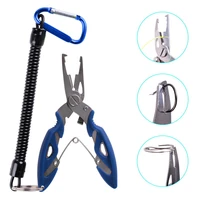 fishing plier scissor braid line lure cutter hook remover tackle tool cutting fish use tongs black blue orange scissors