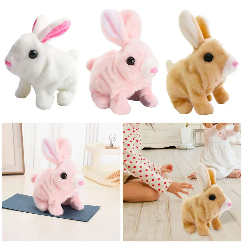 Игрушка-Кролик на батарейках плюшевый Игрушечный Кролик-игрушка для подарка