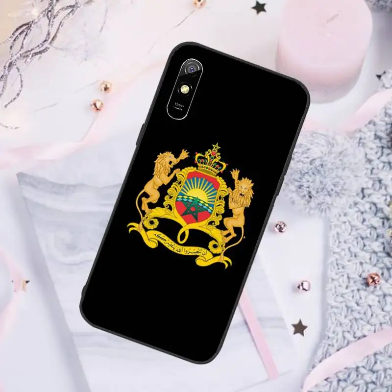 

Morocco Flag Coat Of Arms Phone Case For Xiaomi Mi Redmi Note 7 8 9 pro 8T 9T 9S 9A 10 Lite pro