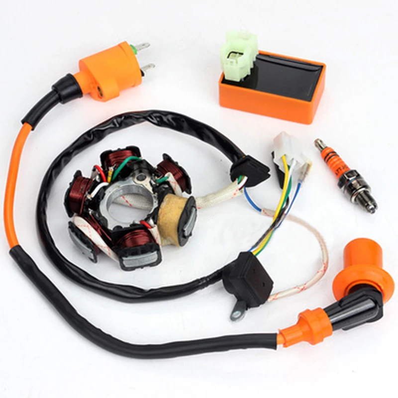 

Set Ignition Coil Kit For GY6 49CC 50CC ATV Moped Scooter Parts Practical
