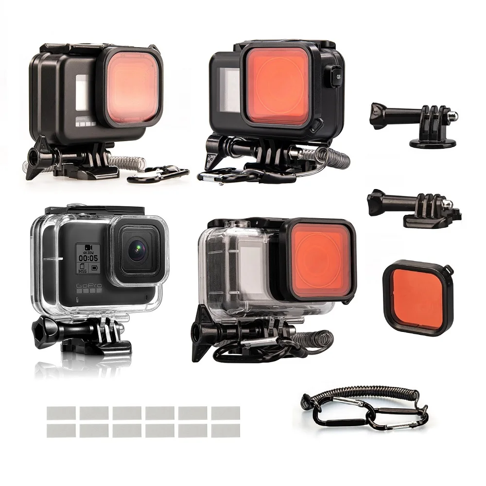 

Hero9 Her10 Waterproof Case 60M Underwater Diving Protective Housing Shell Cover for Go Pro 10 9 8 Osmo Actionam Accessory