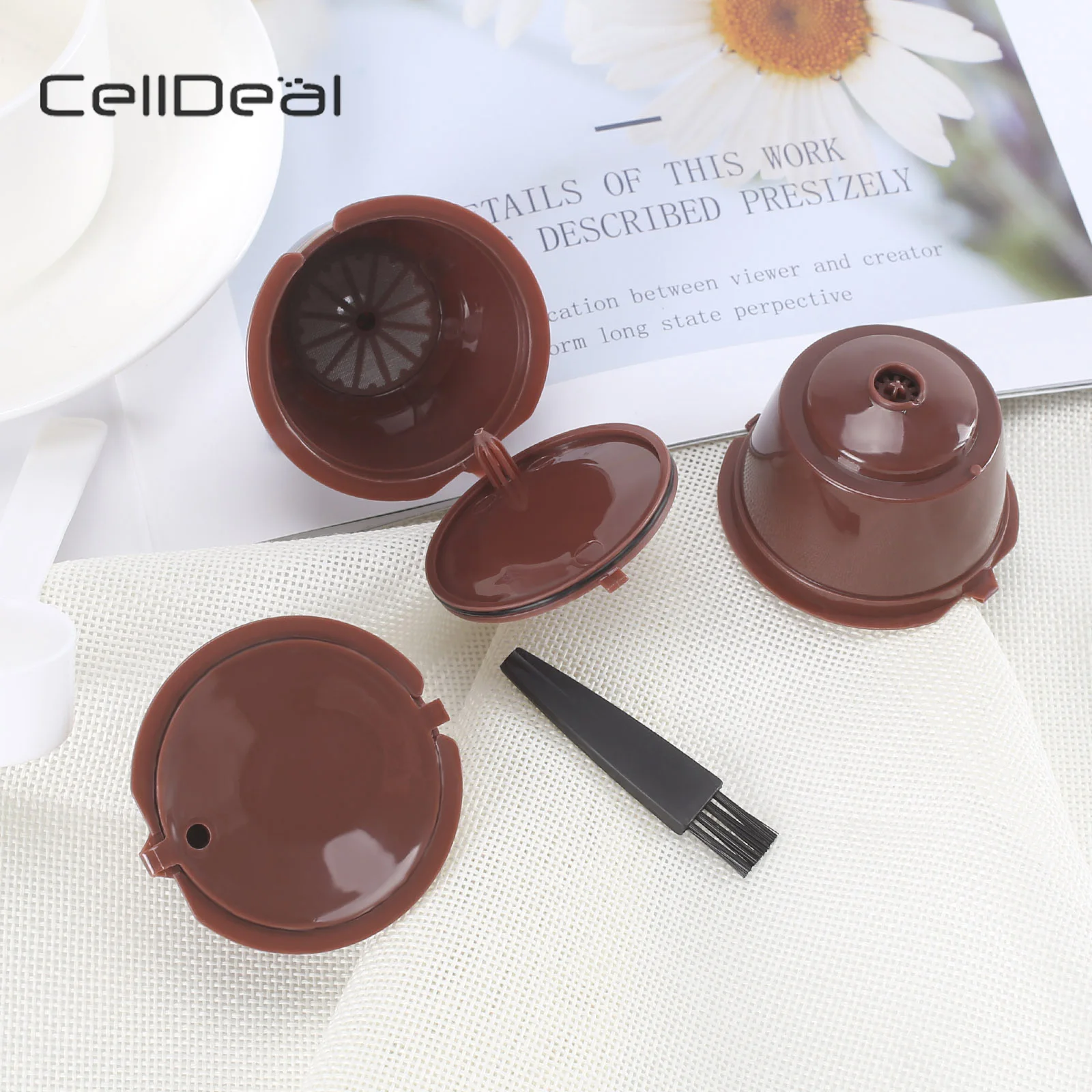 3 шт. кофейные капсулы фильтр чашка для Nescafe Dolce Gusto многоразового пользования