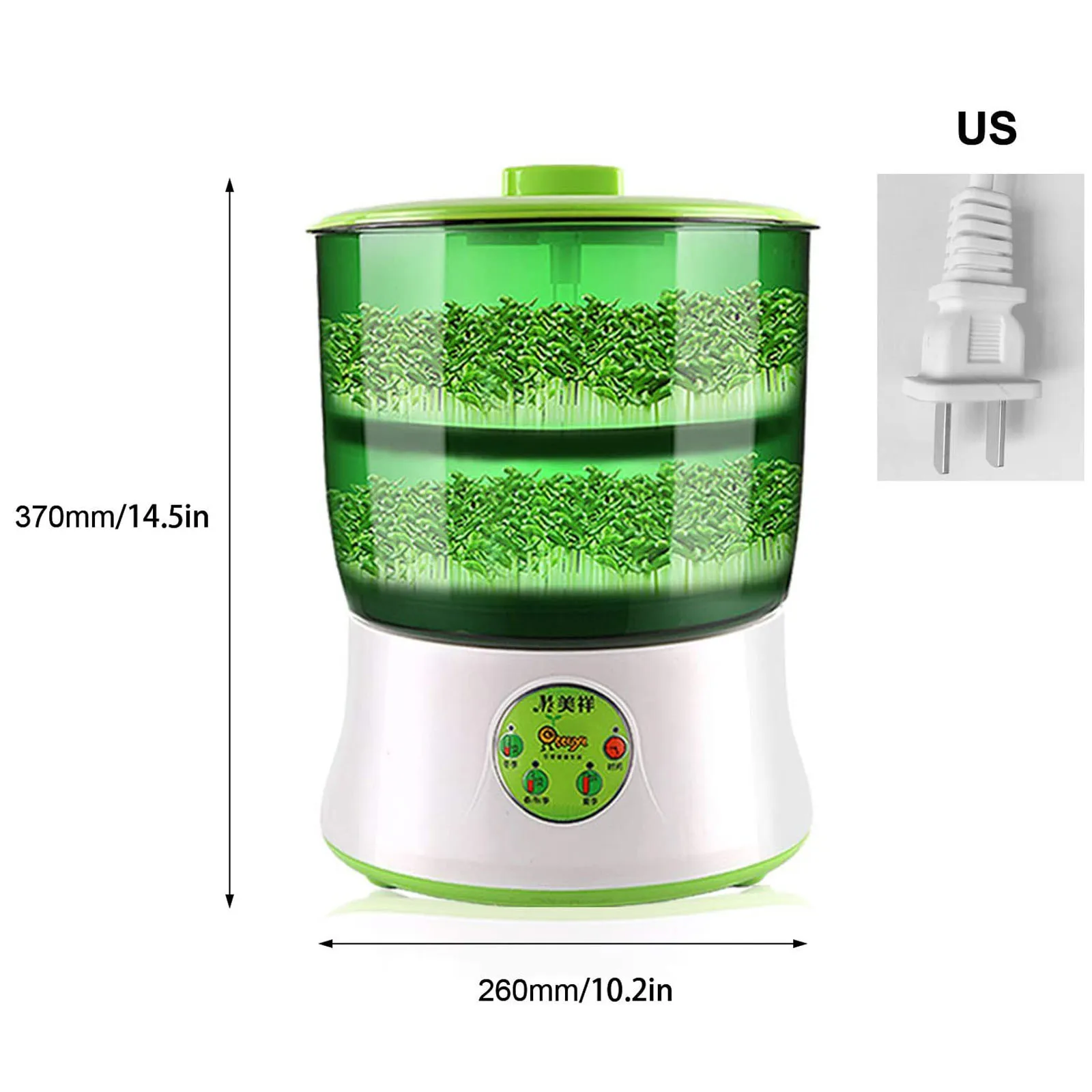 

Intelligent Bean Sprouts Machine Grow Automatic Large Capacity Thermostat Green Seeds Growing Automatic Bean Sprout Machine 110V