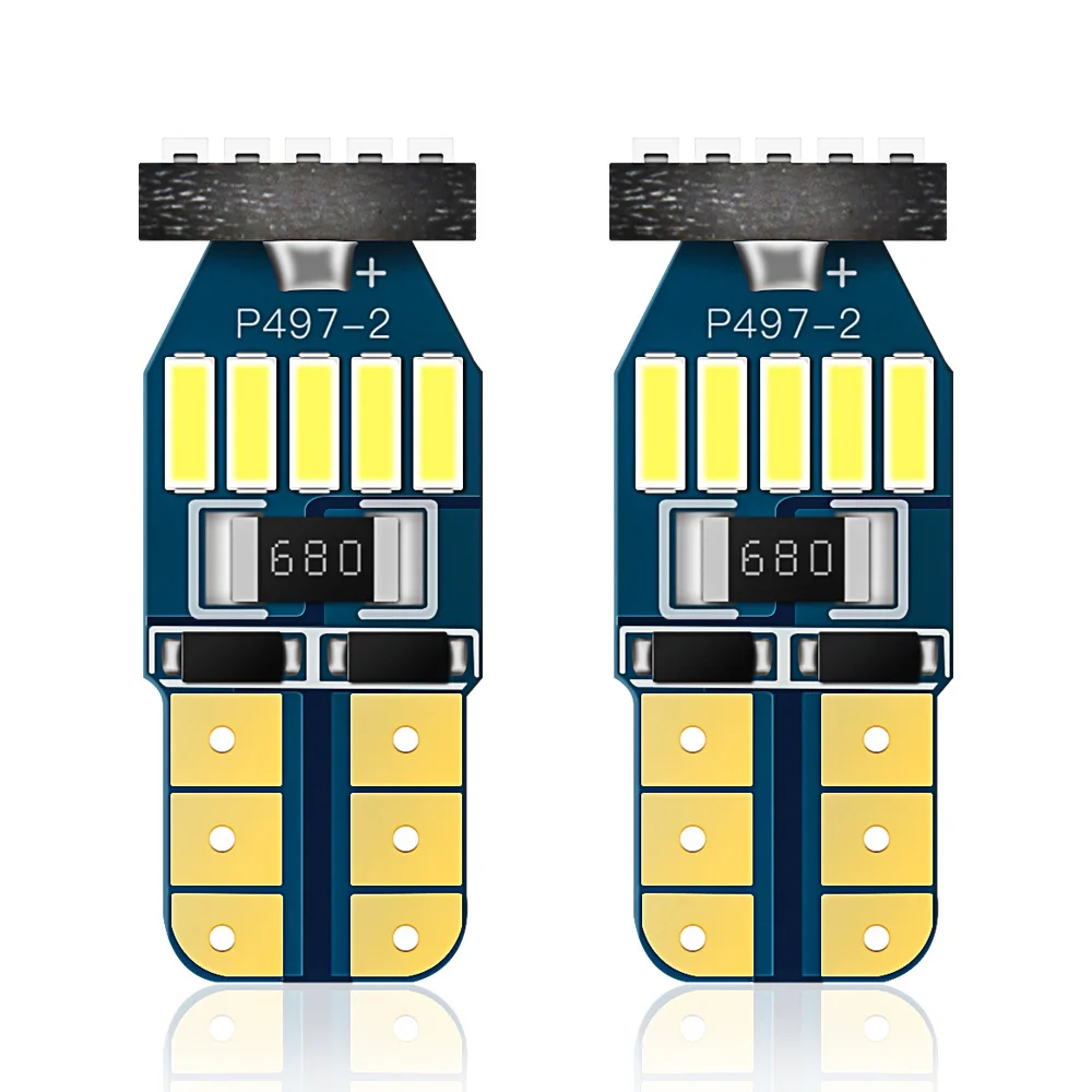 WLJH 4x Canbus T10 W5W 4014 SMD Автомобильная лампа авто лампы светодиодный Подсветка салона