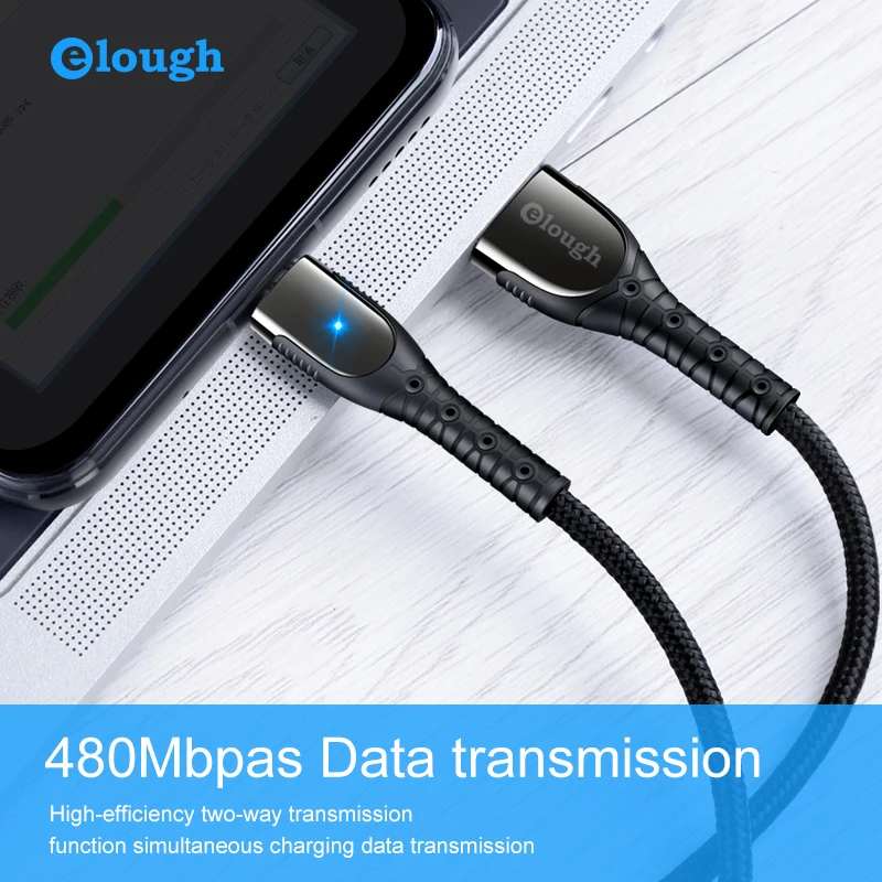 Elough Кабель micro USB для samsung s7 edge Быстрая зарядка микро cable3.0 xiaomi huawei мобильный