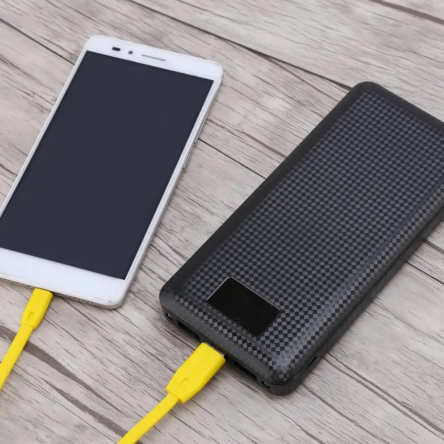 (Без батареи) DIY power Bank Shell 7*18650 полимерные батареи двойной usb зарядка мобильный