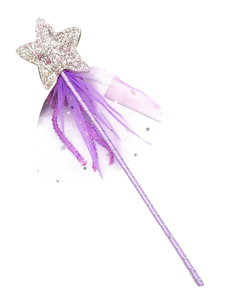Party Halloween Princess Cosplay Props Hot Cute Dreamlike Five Pointed Star Fairy Wand Kids Magic Stick Girl Birthday Gift | Дом и сад