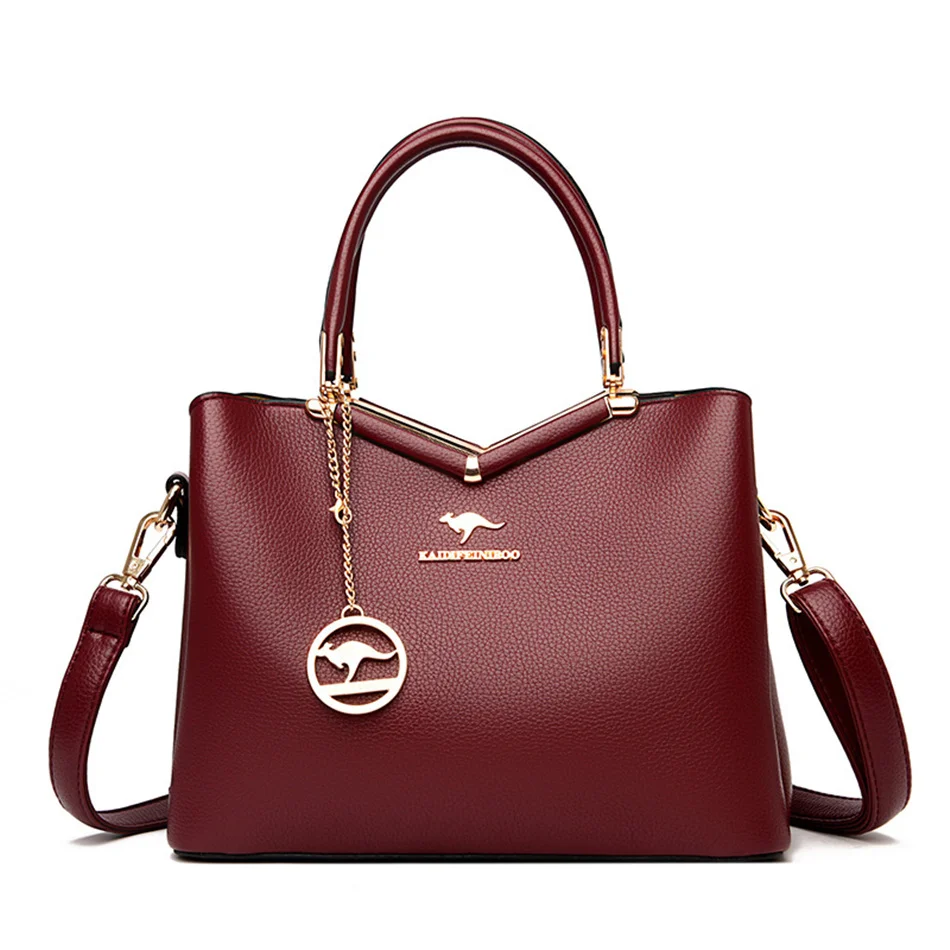 

Elegant Women Handbags High Quality Leather Shoulder Crossbody Bags for Female Large Capatity Tote Sac Ladies Handle Bolsa Femme