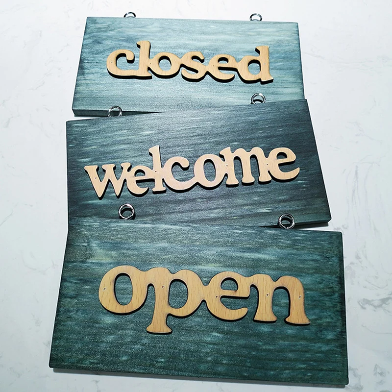 Креативная винтажная синяя деревянная подвесная доска вечерние доски для