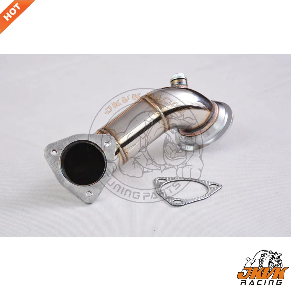 Выхлопная труба JKVK RACING 2 5 ''SS304 Pre Cat Decat Downpipe для значения Холла Топ l Astra H MK5 VXR