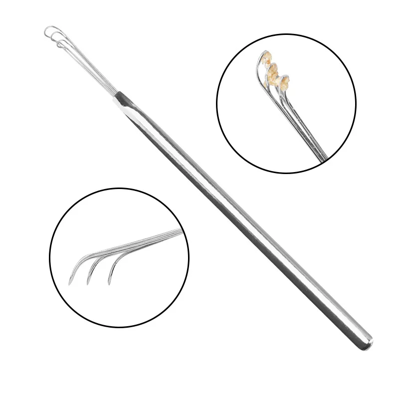 

1pc Portable Stainless Steel Ear Pick Cleaner Durable Ear Wax Curette Remover Handle Tools Ear Care Safety Accesaaries