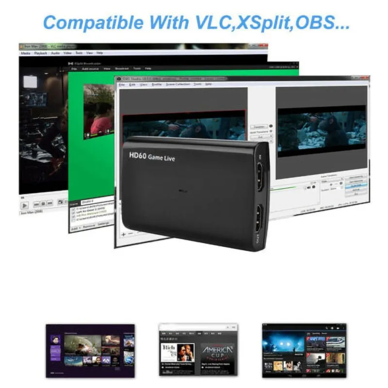 Запись игр HD 1080p 60fps HDMI к USB3.0 видео для PS4 Xbox One nintendo Switch Twitch FaceBook Youtube Live