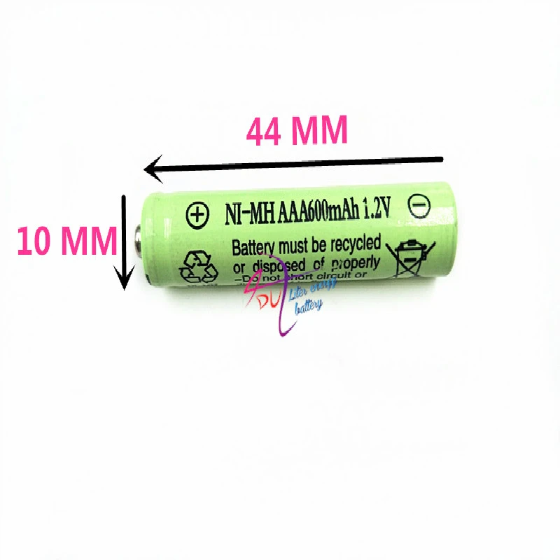 Аккумулятор NiMh AAA 4 20 шт. 10450 1 2 В 600 мА · ч реальная емкость 1000 циклов светодиодный