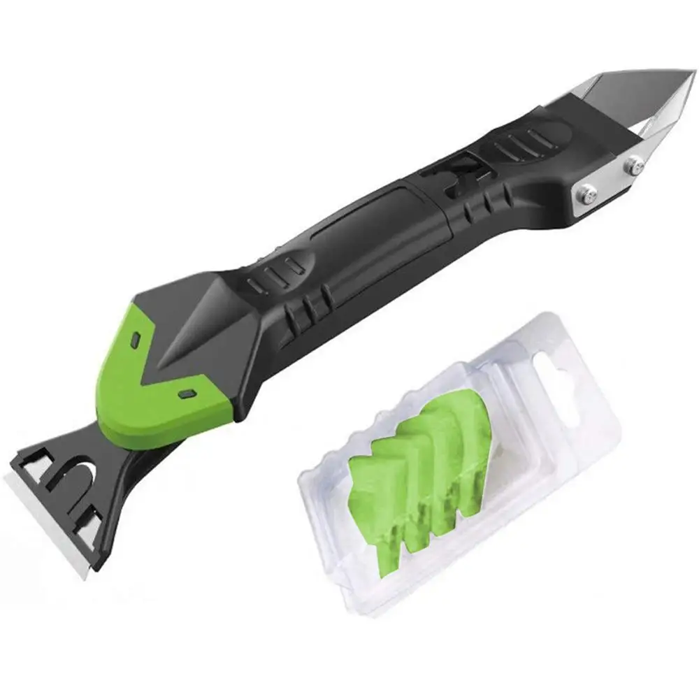 

5 In 1 Silicone Sealant Spreader Spatula Scraper Cement Caulk Removal Tool Practical Floor Cleaner Tile Cleaner