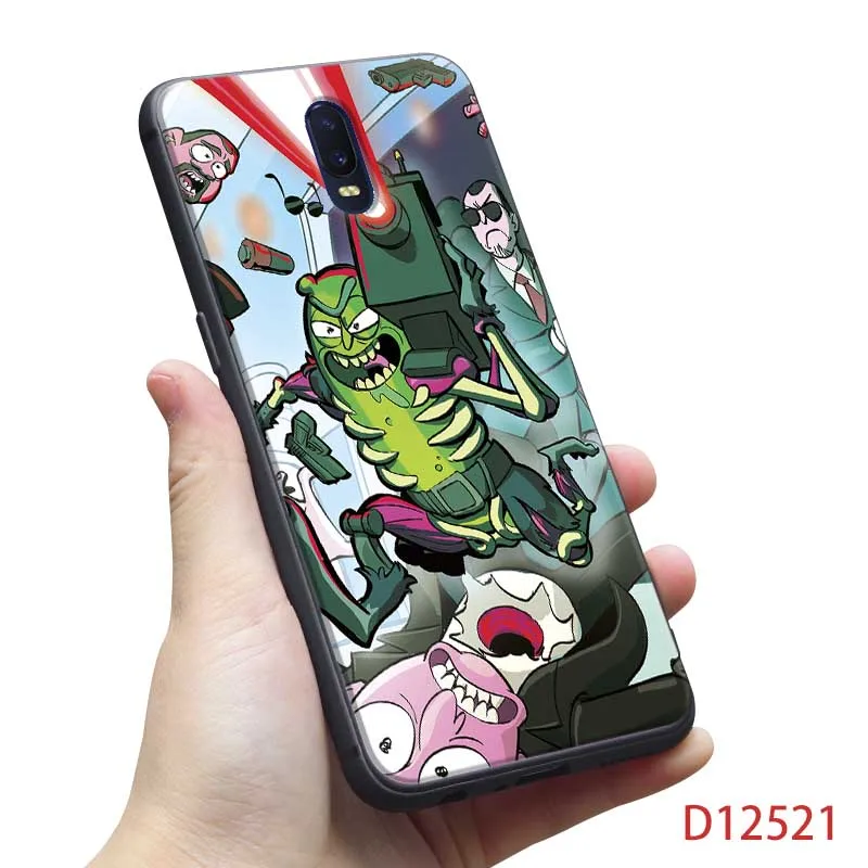 Для oneplus one plus 7 pro 7t pro 7 6 6t 5t Мягкий силиконовый чехол для телефона Забавный мультфильм Рик и Морти аниме - Цвет: D12521