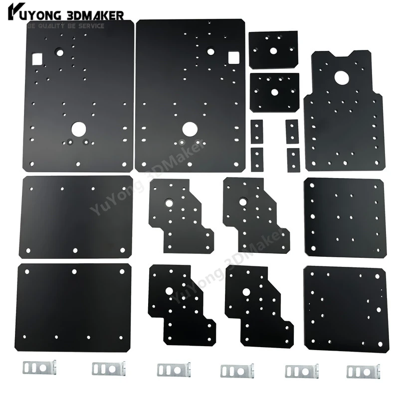 Вспомогательные механические комплектующие Workbee CNC с ременным приводом и 4-мя шаговыми двигателями Nema 23 (кроме V-образной экструзии).