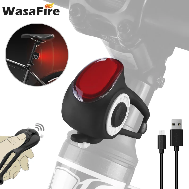 S3 Смарт USB Противоугонный велосипед электрический звонок задний фонарь для