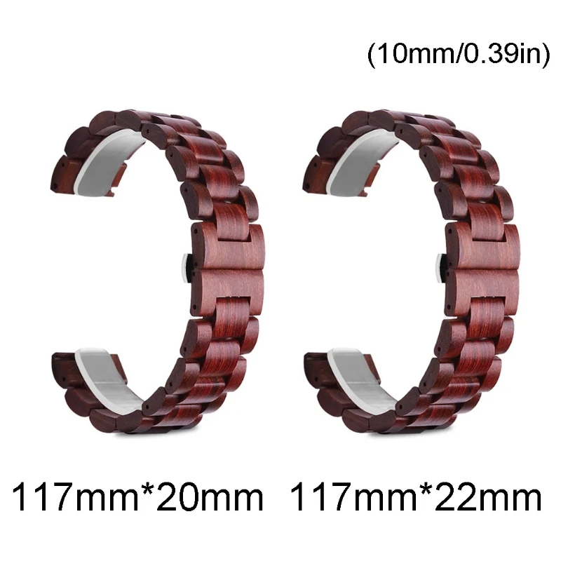 

20/22mm Wood wristband For -Huami watch 1/2/GTR,Huawei -GT,-Galaxy Watch Strap universal sandalwood replacement Belt