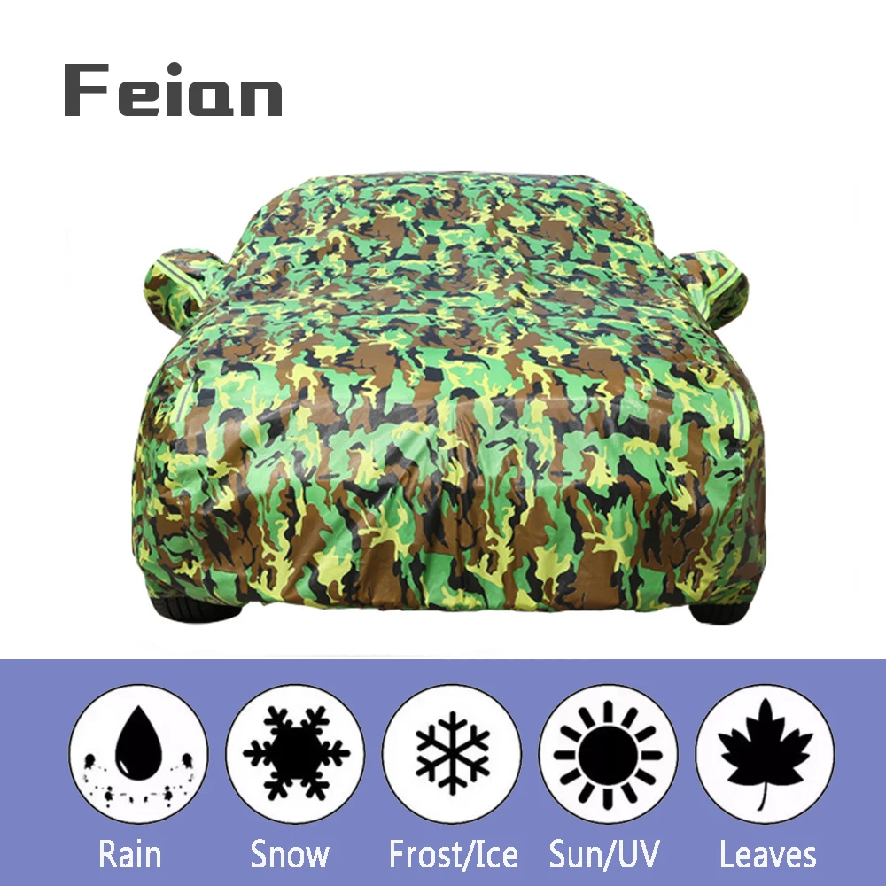 Универсальные водонепроницаемые камуфляжные Чехлы для автомобиля уличная