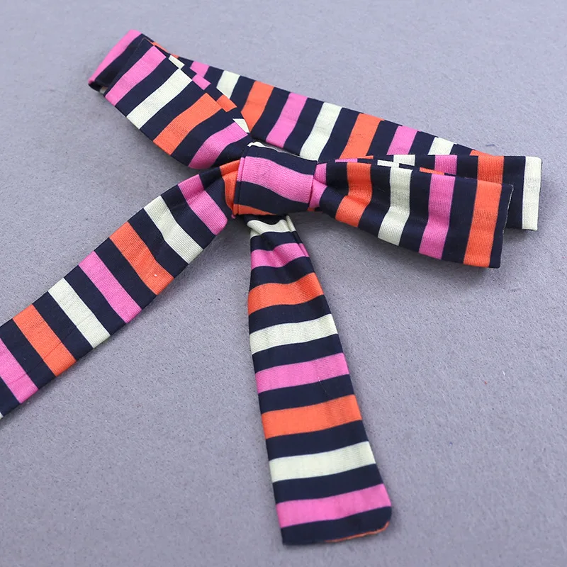 

2-7Yrs 3PCS Toddler Kids Baby Girls Clothes Sets Stripe Off Shoulder Tops + Cute Bow Skirt +Headband Sets Girls Summer Outfit