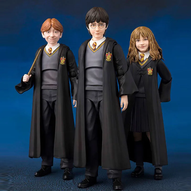12 см SHF Potter Гермиона Грейнджер Уизли Рон фигурка модель игрушки кукла для подарка