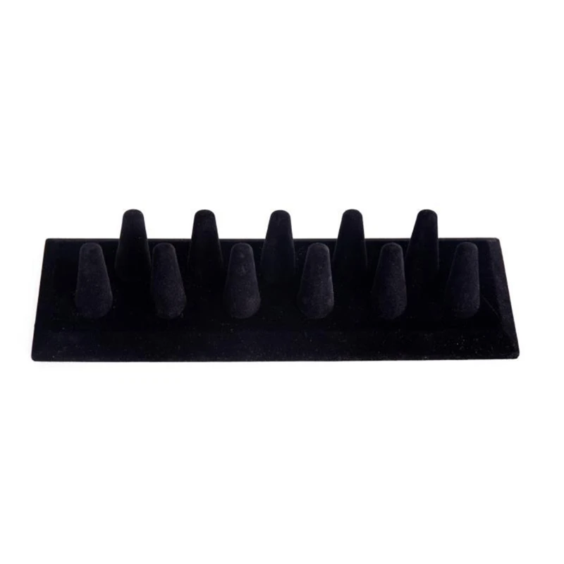 

Black Cute Finger Tip Mountail Jewelry Ring Display Holder Resin Ring Display Storage Organizer Stand Showcase