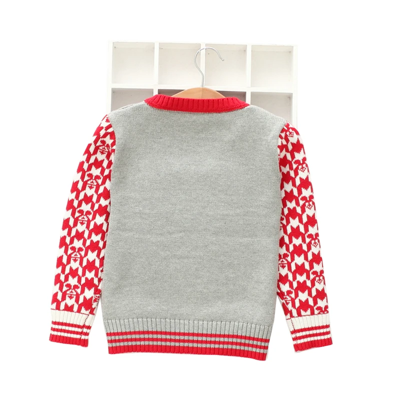 Детский свитер новинка 2021 для маленьких мальчиков Хлопковый вязаный пуловер с