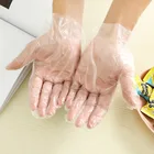 Одноразовые перчатки 100 шт.лот, пластиковые прозрачные маслонепроницаемые водонепроницаемые кухонные защитные перчатки для пищевых продуктов, бытовой инструмент для уборки