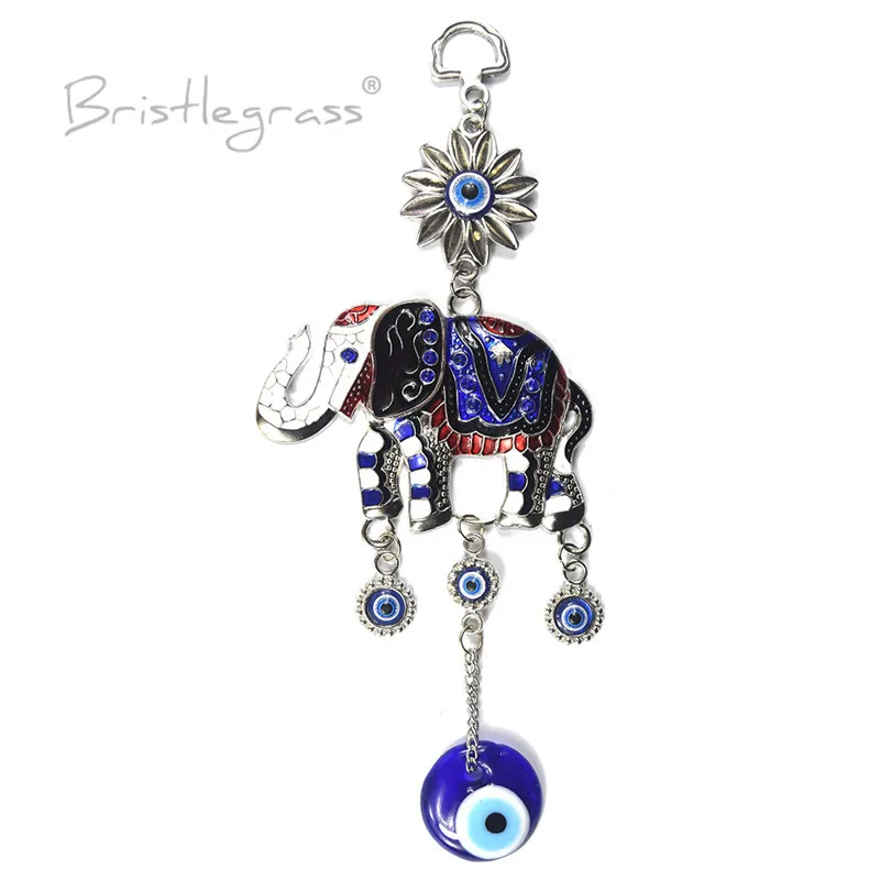 Роза турецкий синий сглаза Стразы слон настенные подвесные амулеты счастливые