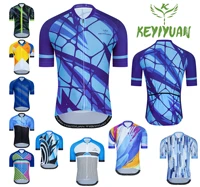 keyiyuan 2022 new summer cycling jersey blue bike jersey mountain road bike race top cycling equipment maillot ciclismo hombre