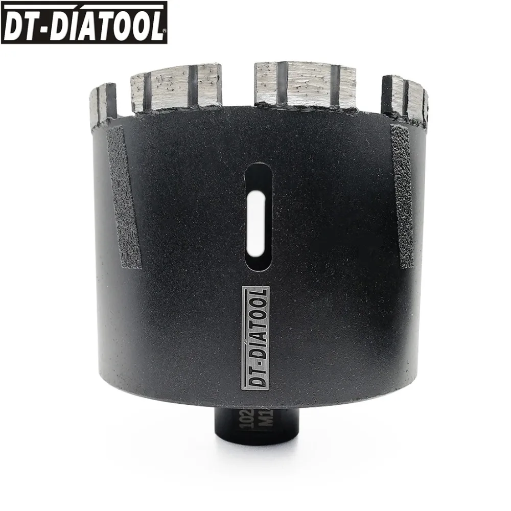 DT-DIATOOL 1 шт. M14 или 5/8-11 резьба Лазерная сварная Алмазная сухая бурильное сверло Гранит шлифовальное долото природа камень отверстие пилы
