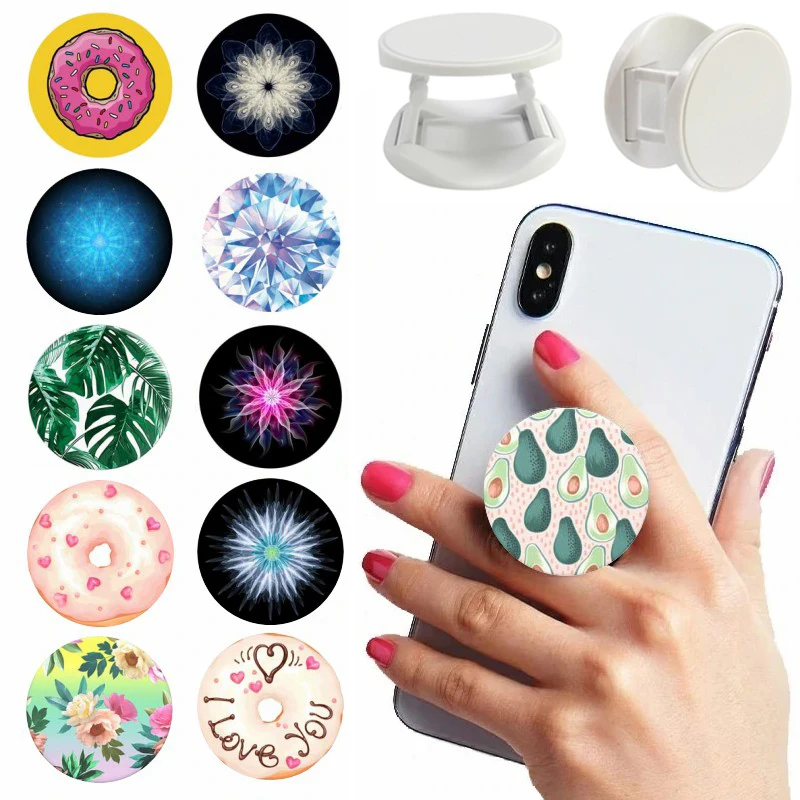 

Universal Donut for Phones попсокет Round Hot Phone Holder Fold Ring Finger Expanding Stand Grip pocket socket For iphone