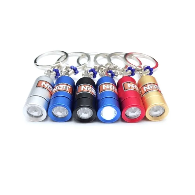 

Automobile NOS Nitrogen Oxide Key Chain Outdoor Multi-function LED Light Key Chain