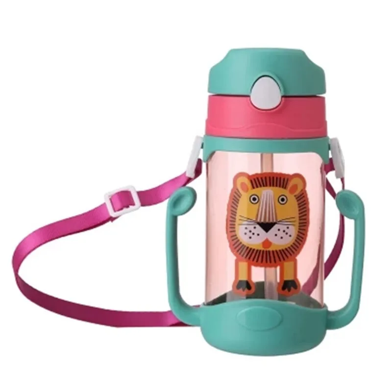Recommended water cup wholesale children's strap dual-purpose straw pot creative cartoon can not be broken | Мать и ребенок