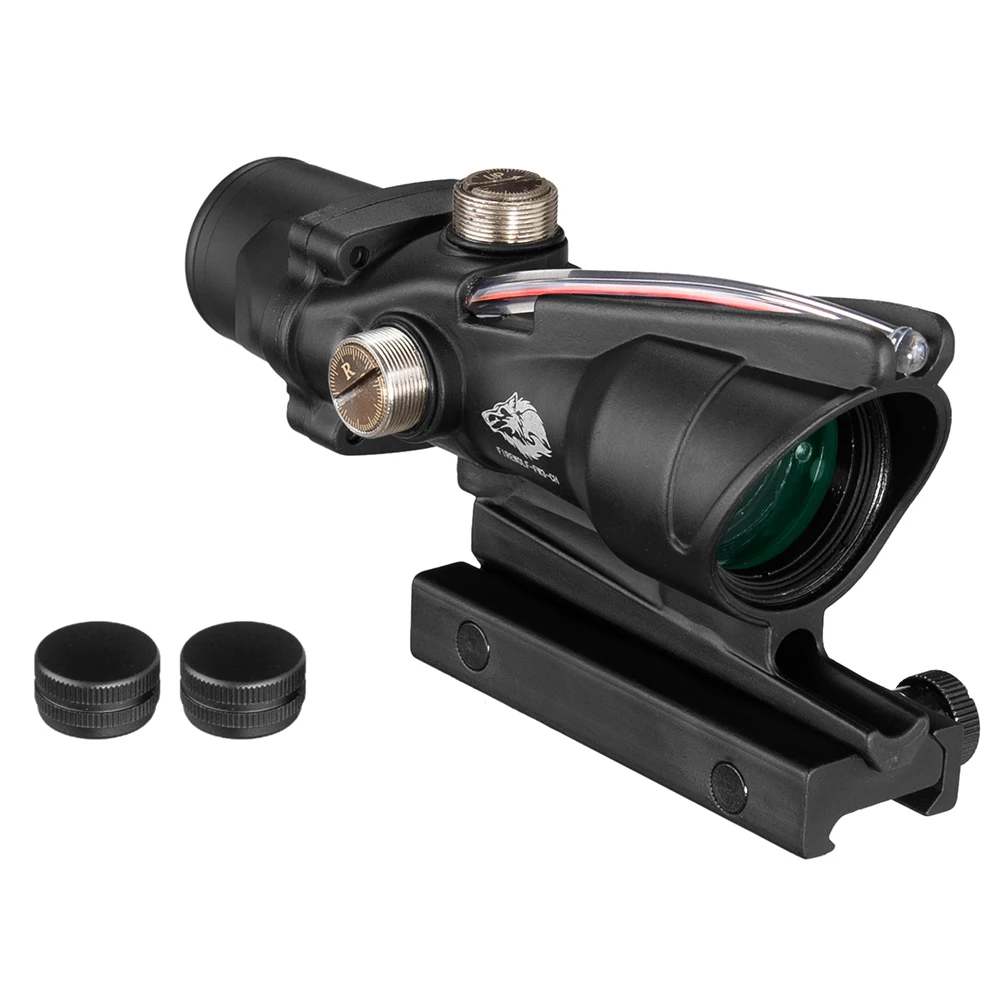 Тактический Оптический прицел Fire Wolf Acog 4X32 винтовочный оптический с подсветкой из