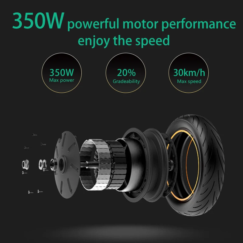 

JS Smart Electric Scooter Mini Adult Motor Foldable Lightweight Skateboard Sports Scooter 30km/h 60kM Free shipping 8.5 Inch Whe