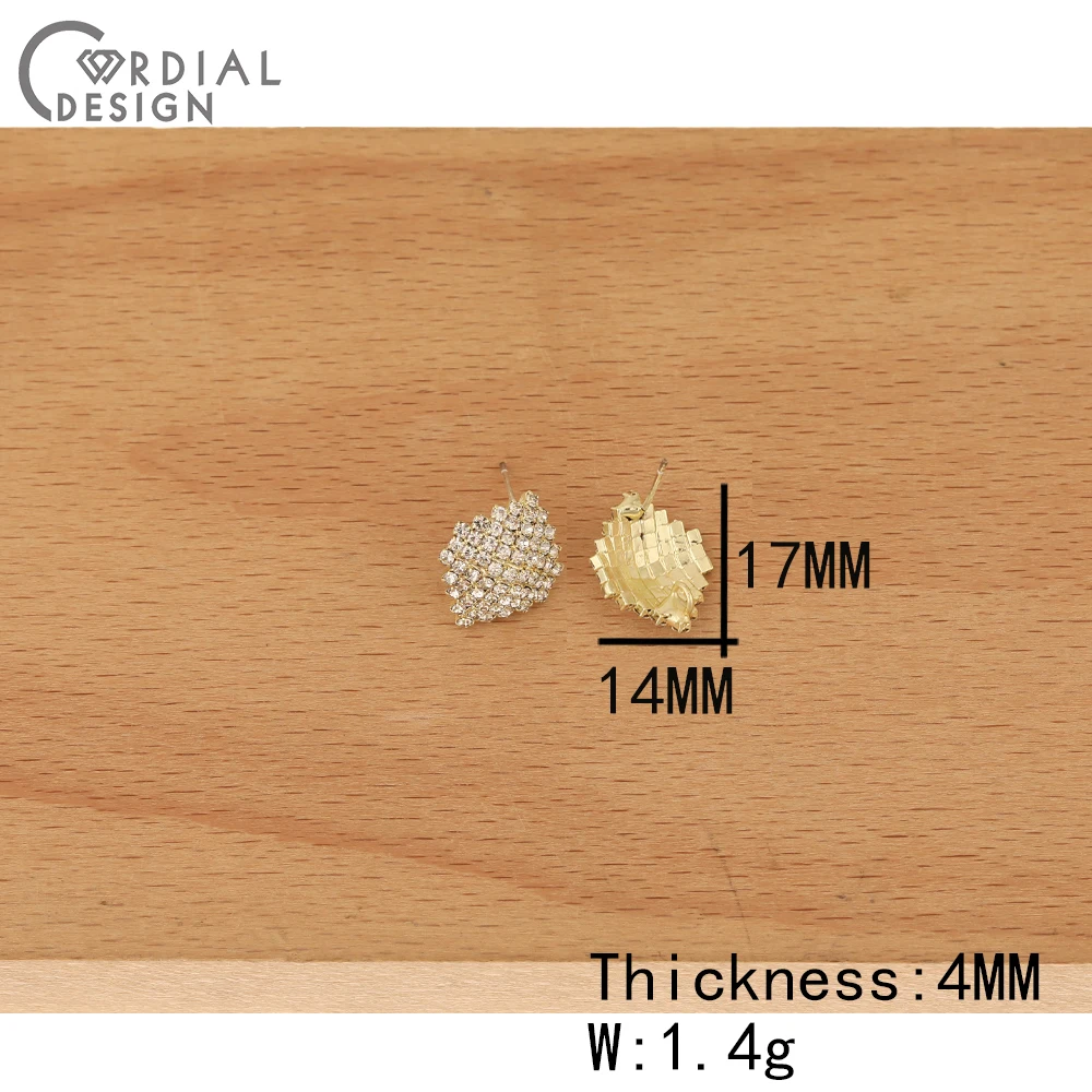 

Cordial Design 40Pcs CZ Earring Stud/Hand Made/Claw Chain/DIY Jewelry Making/Earrings Accessories/Jewelry Findings & Components
